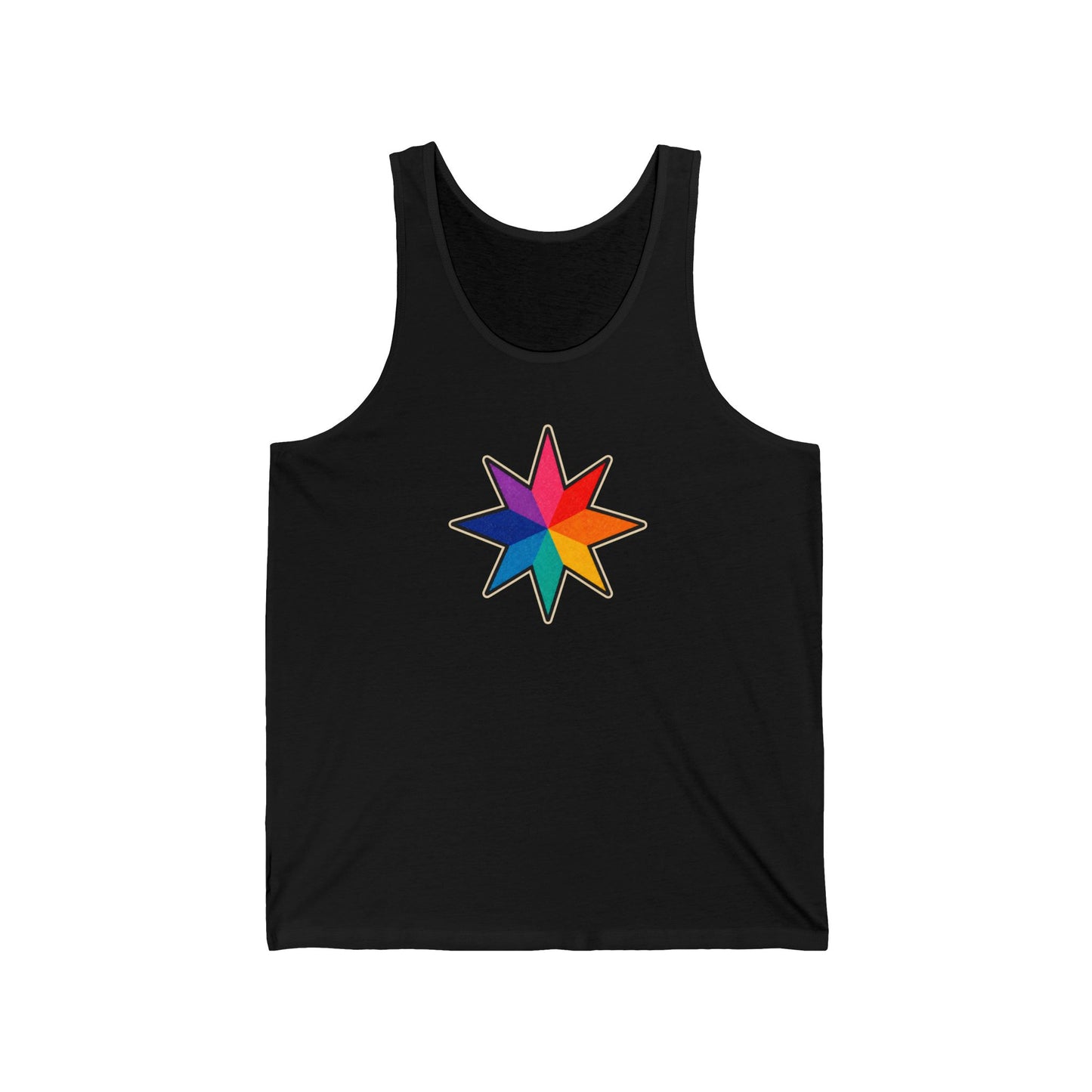 Rainbow Star Unisex Jersey Tank