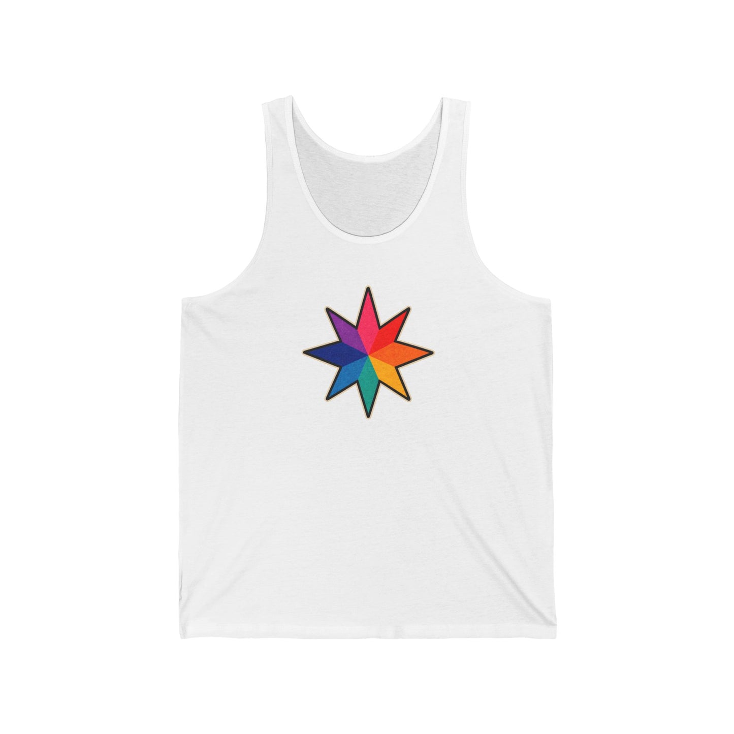 Rainbow Star Unisex Jersey Tank